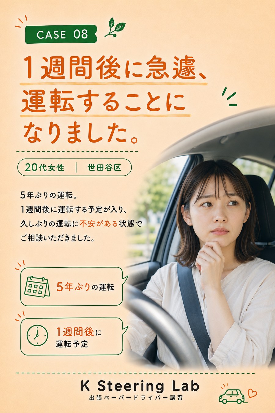 CASE 08 世田谷区・1週間後に運転予定